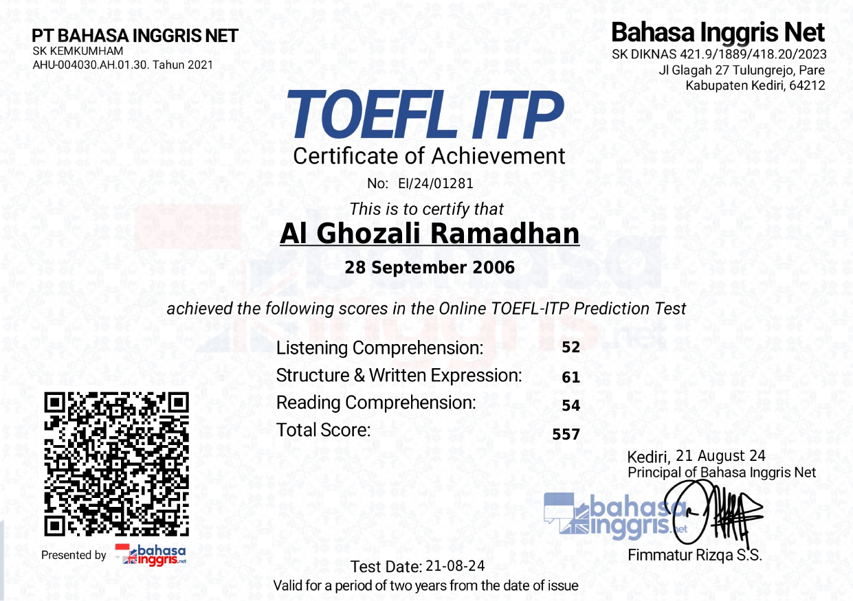 TOEFL ITP